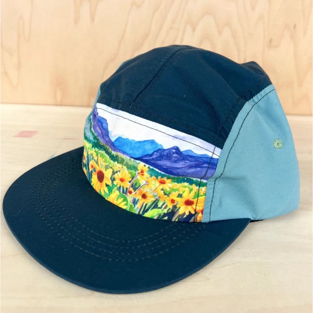 Balsamroot at Dusk Five Panel Hat
