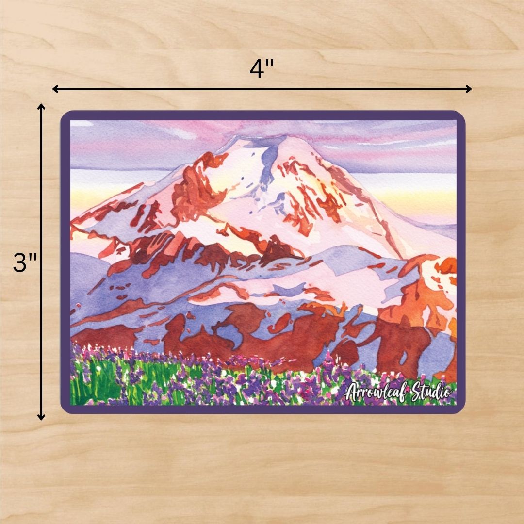 Mount Baker in the Spring Sticker