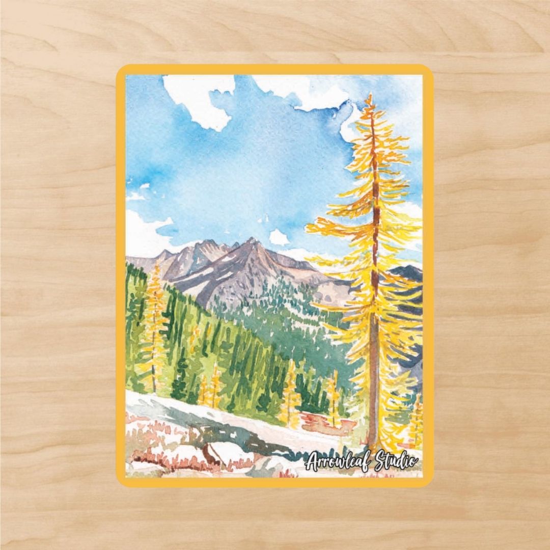 Cutthroat Pass in the Fall Sticker