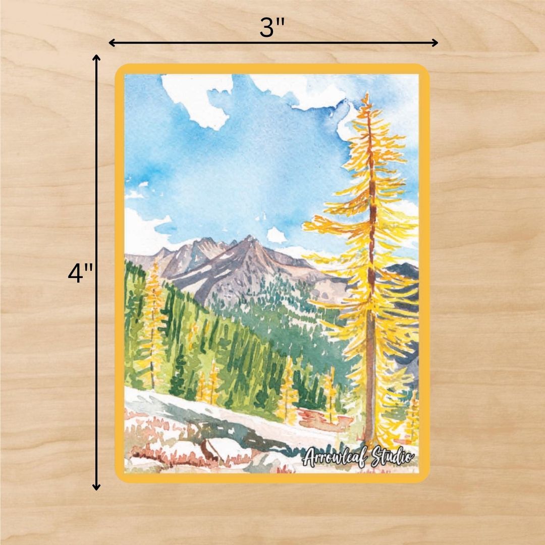 Cutthroat Pass in the Fall Sticker