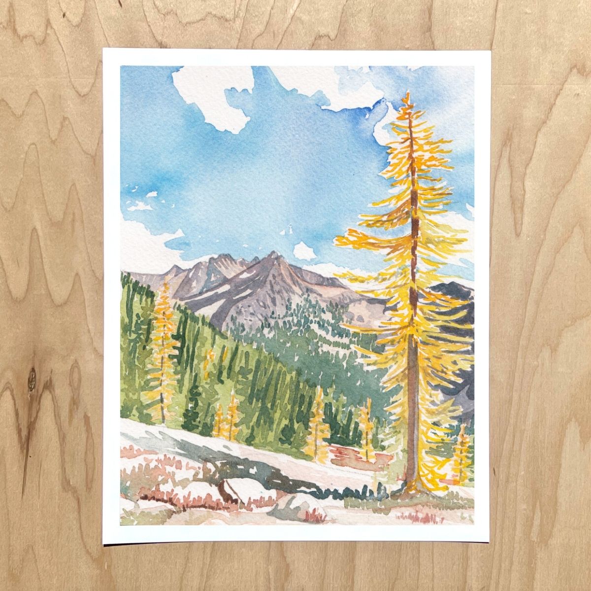 Cutthroat Pass in the Fall Print