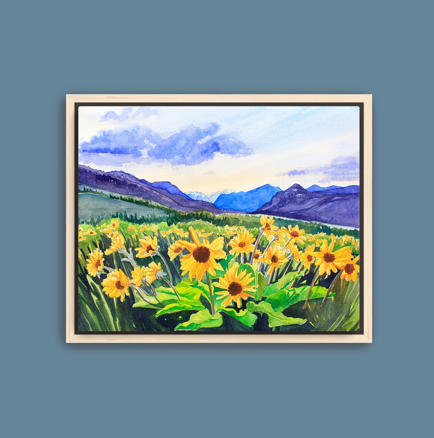 Balsamroot at Dusk Print