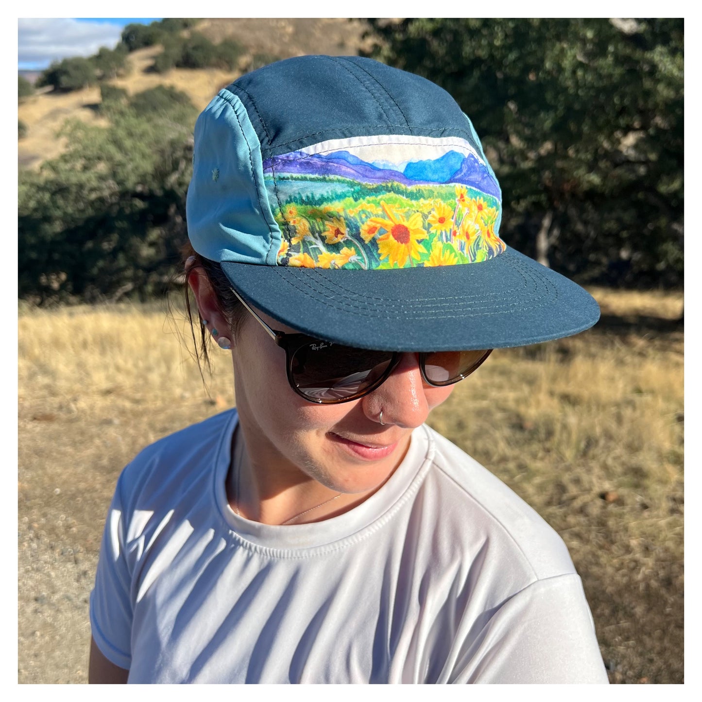Balsamroot at Dusk Five Panel Hat