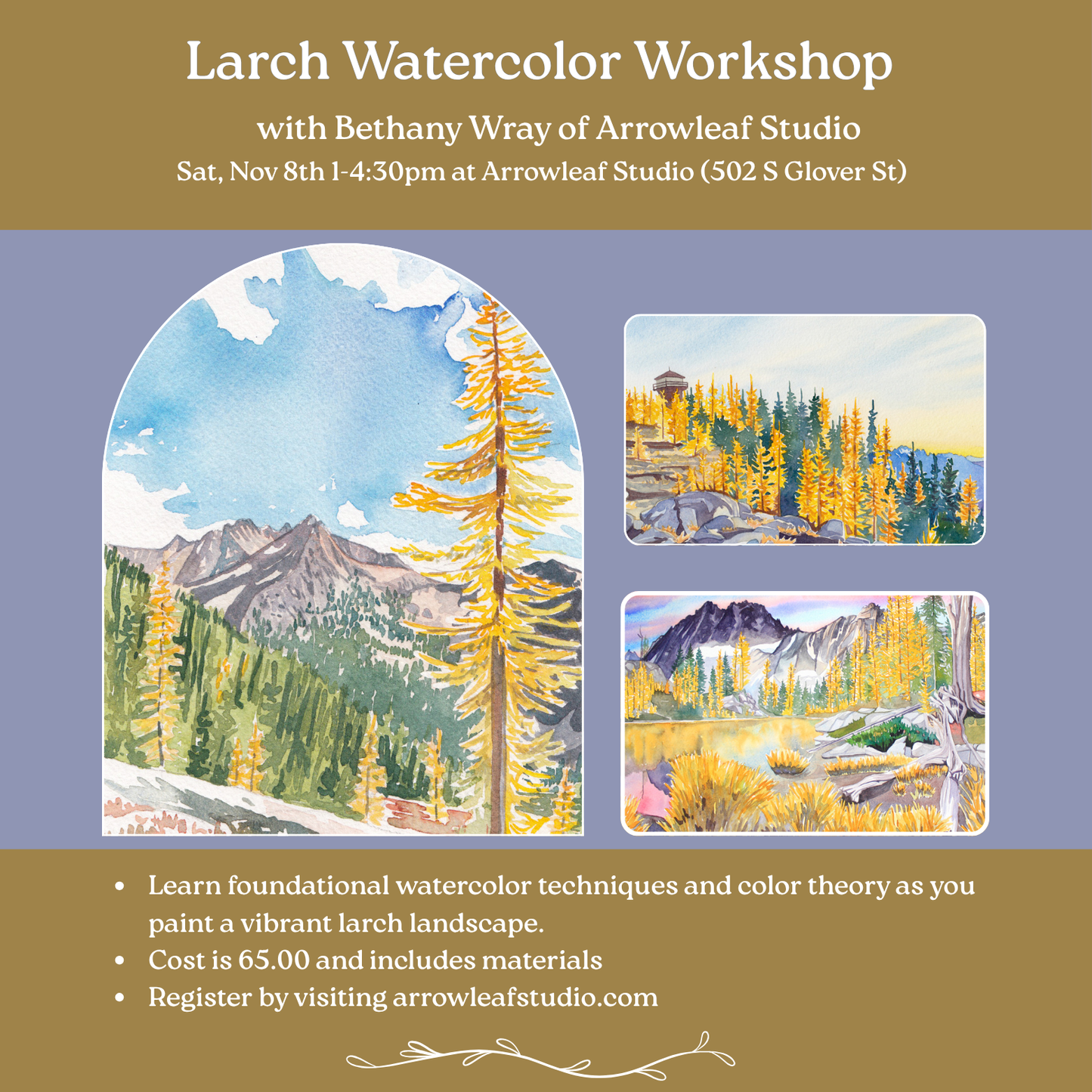 Larch Watercolor Workshop