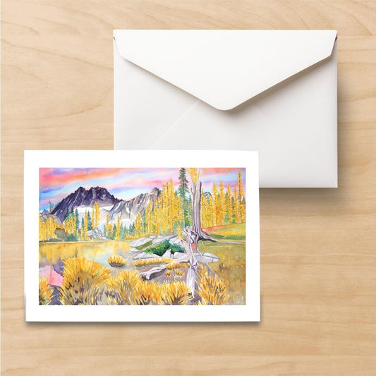 Mount Stuart in the Fall Card