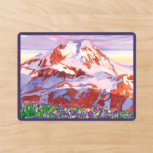 Mount Baker in the Spring Sticker