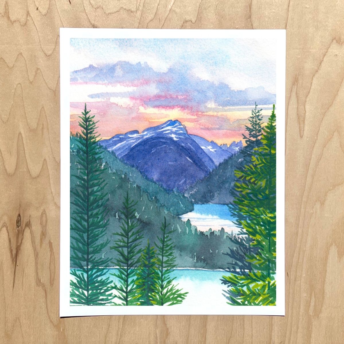 Diablo Lake at Dusk Print