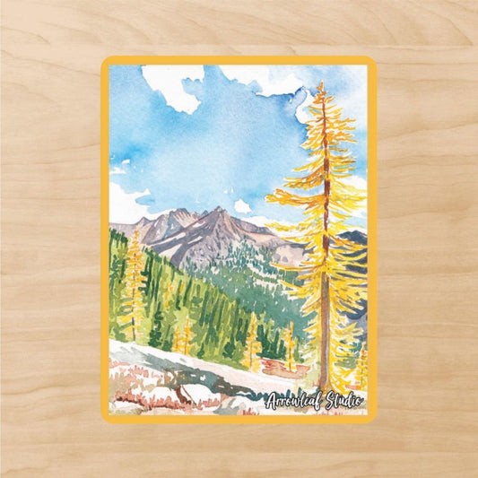 Cutthroat Pass in the Fall Sticker