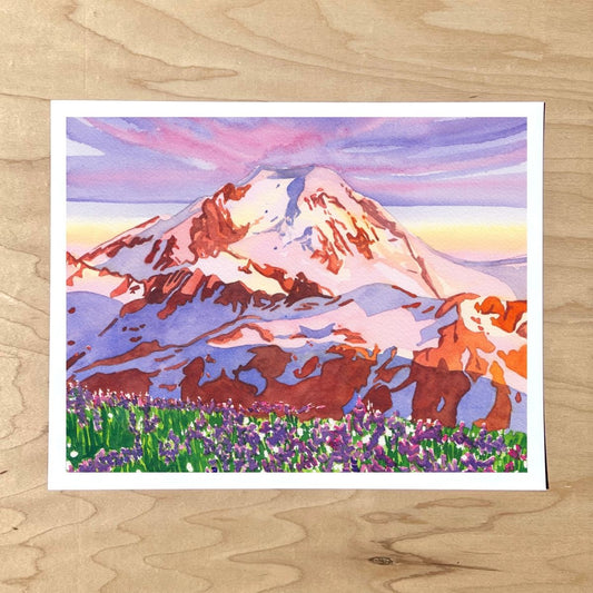 Mount Baker in the Spring Print