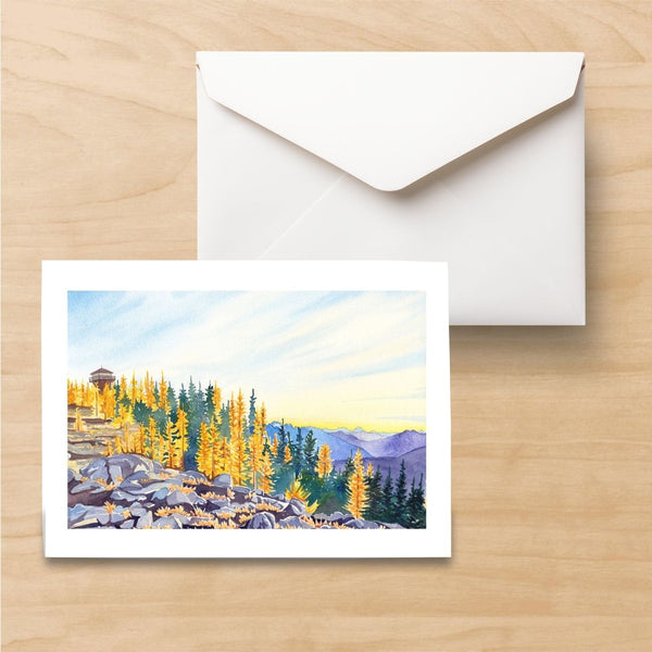 Goat Peak Lookout in the Fall Card