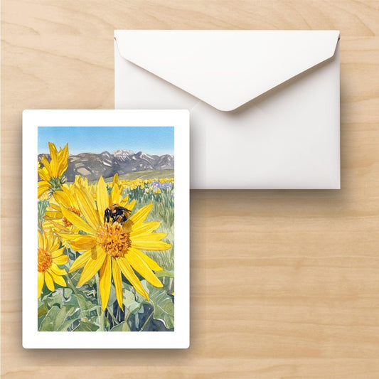 Balsamroot at Lewis Butte Card