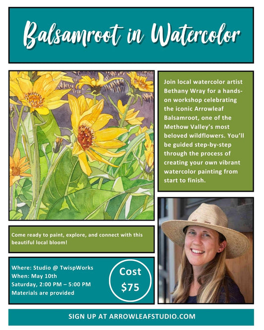 Balsamroot in Watercolor