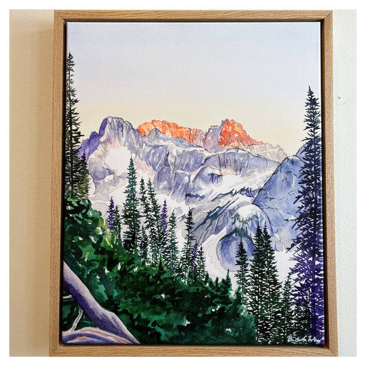 Easy Pass at Sunset Framed Canvas Print