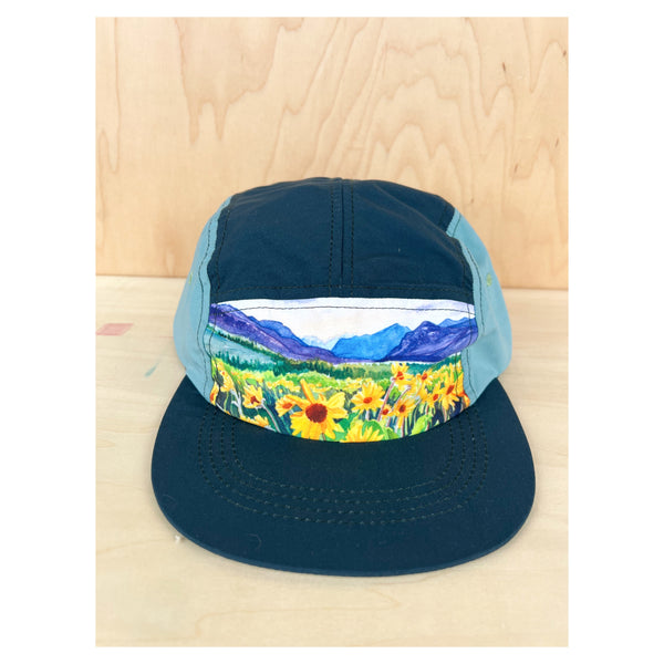 Balsamroot at Dusk Five Panel Hat