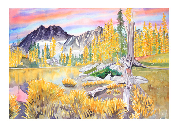 Mount Stuart in the Fall Card