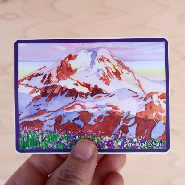 Mount Baker in the Spring Sticker