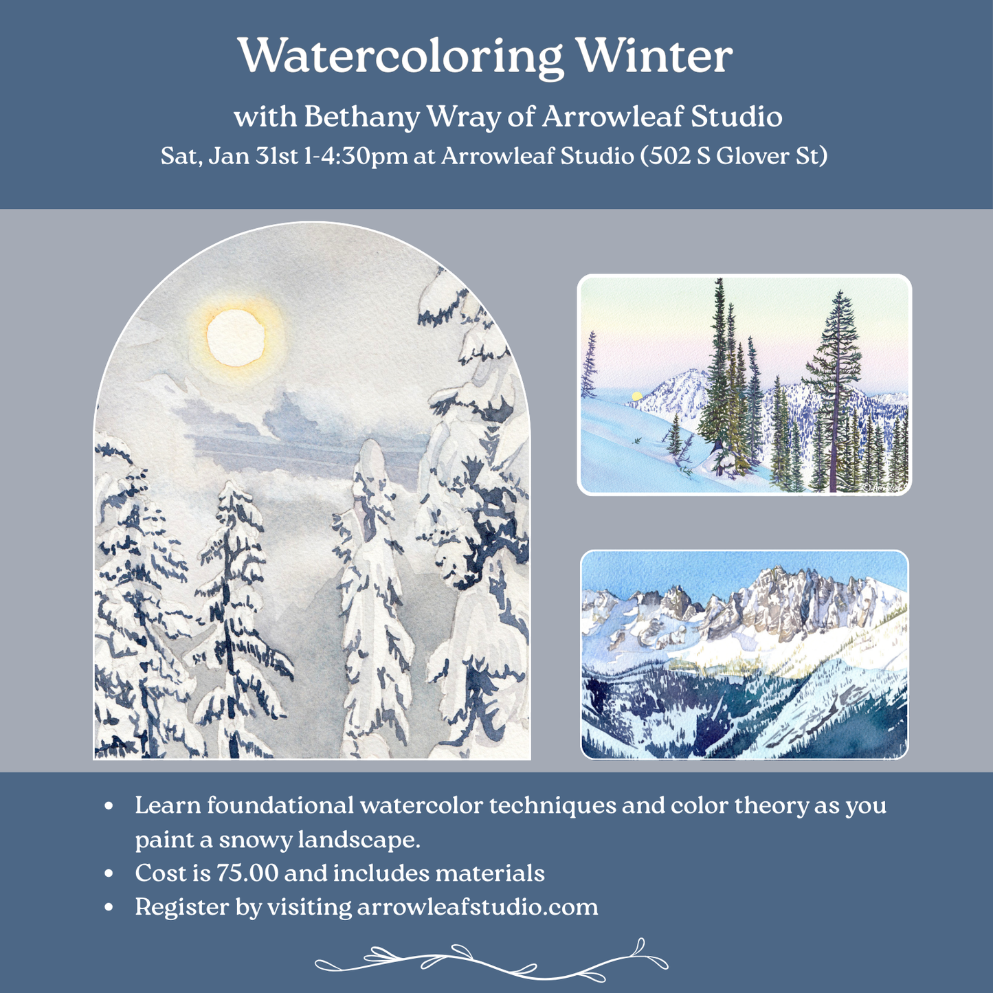 Watercoloring Winter
