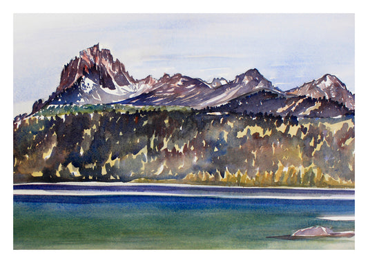 Sawtooth Mountains from Redfish Lake