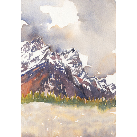 Tetons at Sunset Print